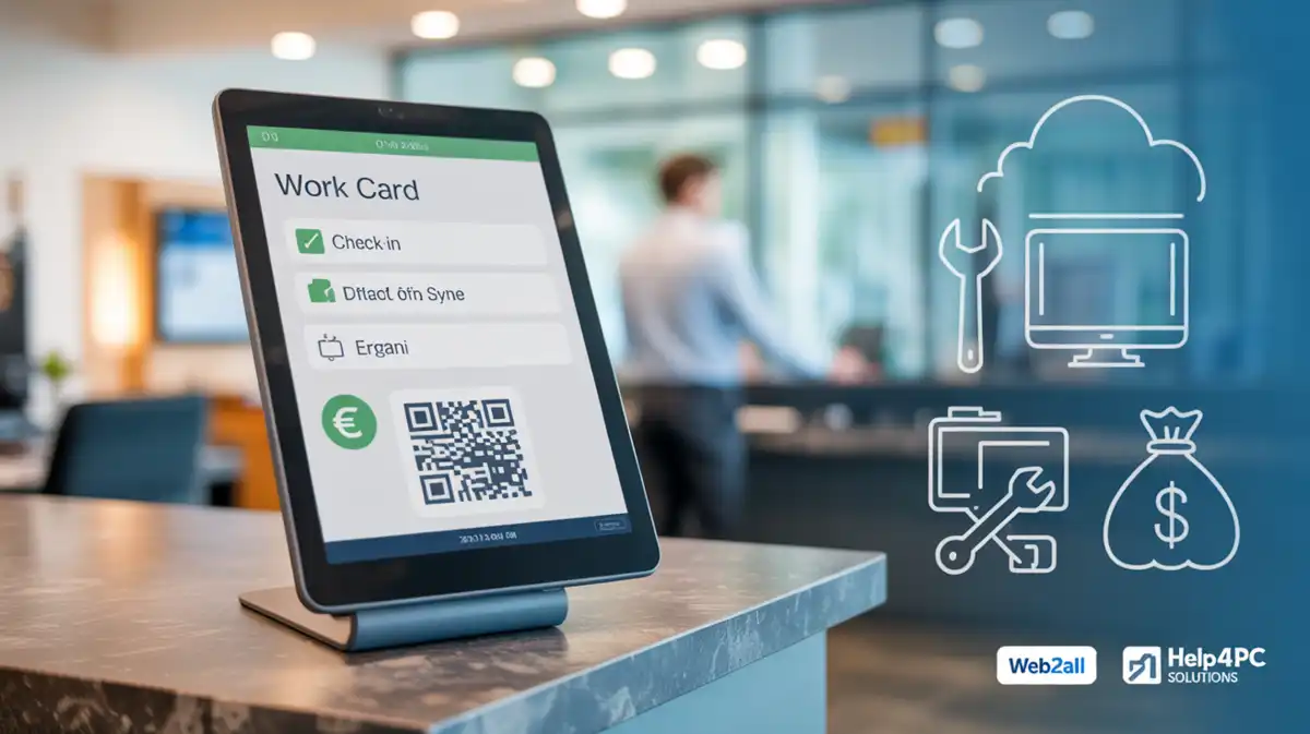 Ψηφιακή κάρτα εργασίας, ΕΡΓΑΝΗ, help4pc εξοπλισμός και cloud λύση από τη Web2All.